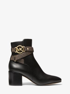 Rory Faux Leather and Logo Ankle Boot | Michael Kors