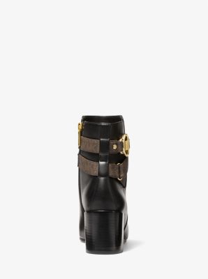 Rory Faux Leather and Logo Ankle Boot | Michael Kors