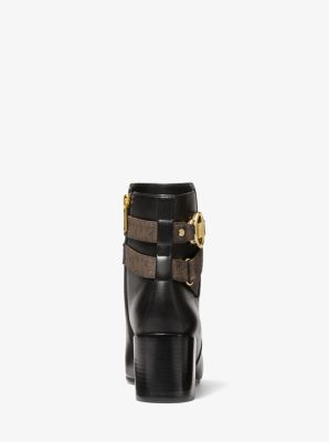 Rory Faux Leather and Logo Ankle Boot image number 3