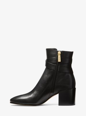 Rory Leather Boot in BLACK | Michael Kors