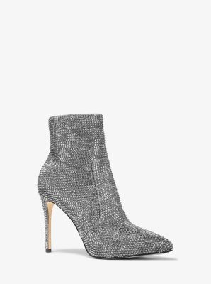 Rue Embellished Glitter Chain-mesh Boot | Michael Kors