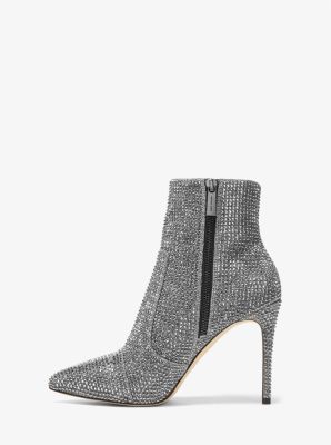 Rue Embellished Glitter Chain-Mesh Boot | Michael Kors