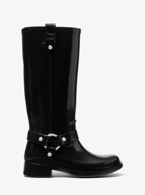 Prada Black Pull On Rain Boots at Jill's Consignment