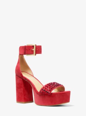 Michael kors red on sale sandals