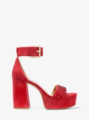 Michael Kors Ava Mid-Heel Dress Sandals - Macy's