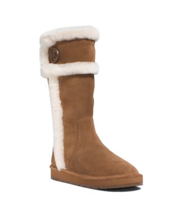 michael kors sheepskin boots