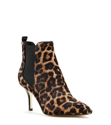 Asbury Leopard-Print Hair Calf Ankle Boot | Michael Kors