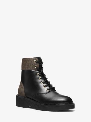 Michael kors combat boots best sale