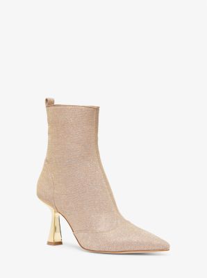 lawson glitter chain mesh open toe boot