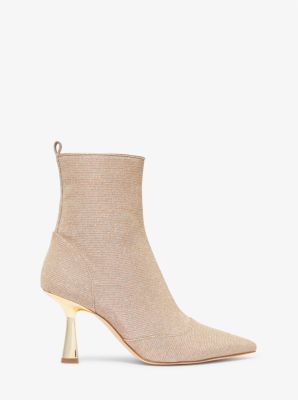 Clara Glitter Chain-Mesh Ankle Boot image number 1