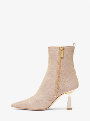 Clara Glitter Chain-Mesh Ankle Boot image number 2