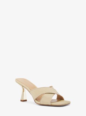 Michael kors kitten heel sales mules