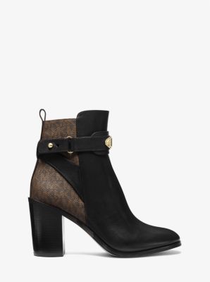Darcy Leather and Logo Ankle Boot image number 1