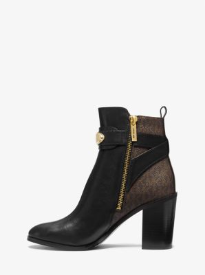 Darcy Leather and Logo Ankle Boot image number 2
