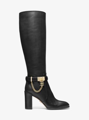 Hamilton Embellished Leather Boot | Michael Kors Canada