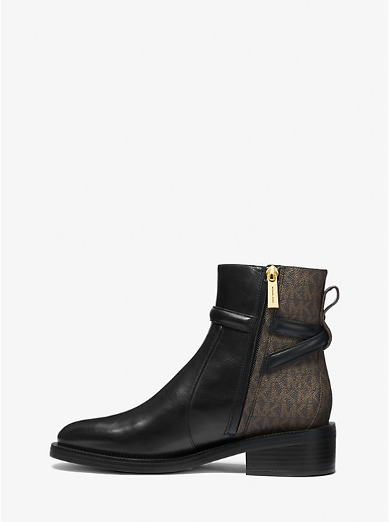 Hamilton Embellished Leather and Logo Ankle Boot image number 2