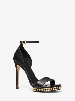 Jordyn Embellished Leather Platform Sandal image number 0