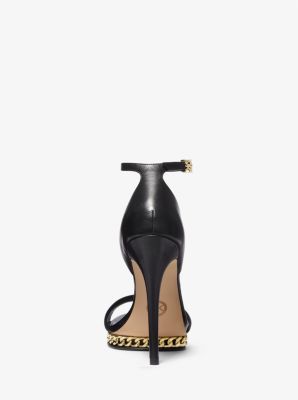 Jordyn Embellished Leather Platform Sandal | Michael Kors