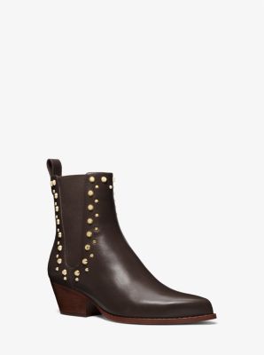 Kinlee Astor Studded Leather Ankle Boot