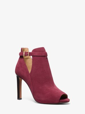Lawson Suede Open-Toe Ankle Boot | Michael Kors
