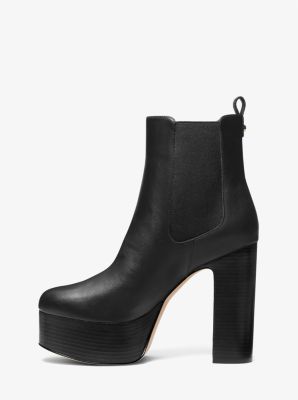 Michael kors shay boots on sale black