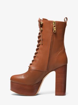 Womens leather hotsell platform boots