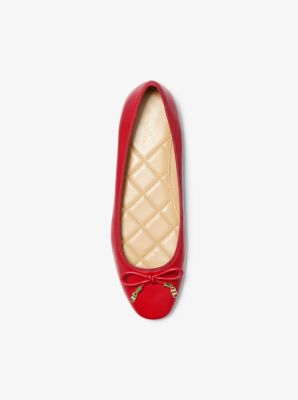 Michael kors fulton flats clearance red