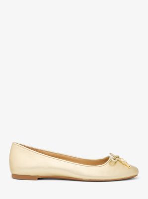 Nori Metallic Leather Ballet Flat image number 1