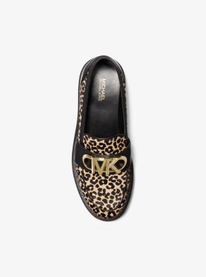 Loafer Parker in pelle effetto cavallino con stampa leopardata image number 2