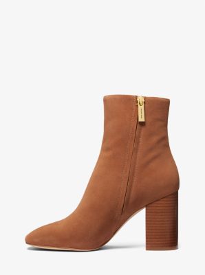 Suede ankle best sale boots block heel