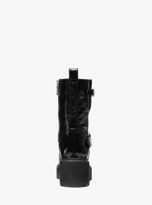 Perry Crinkled Patent Leather Boot | Michael Kors