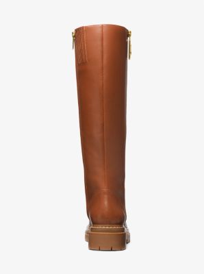 Michael kors sale brown leather boots