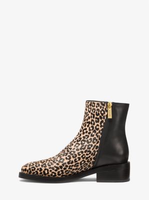 Regan Leopard Print Calf Hair and Leather Ankle Boot image number 2