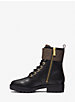 Rory Leather and Logo Combat Boot image number 2