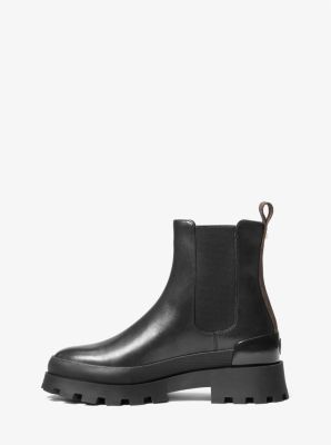 Rowan Leather and Logo Chelsea Boot | Michael Kors Canada