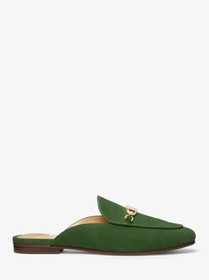 Tiffanie Suede Mule in AMAZON GREEN | Michael Kors