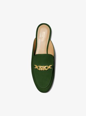 Tiffanie Suede Mule in AMAZON GREEN | Michael Kors