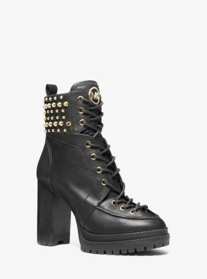 Michael kors preston store studded leather boot