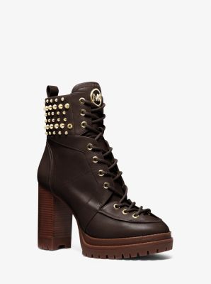 Yvonne Studded Leather Boot | Michael Kors