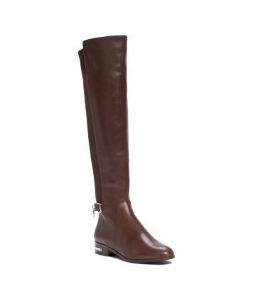michael kors brown leather boots