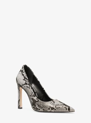 Amara Snake Embossed Leather Pump image number 0