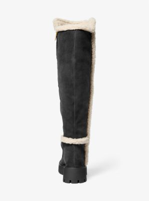 Asher Suede and Faux Shearling Boot