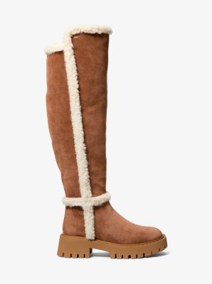 Asher Suede and Faux Shearling Boot