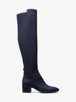 Braden Knee-High Riding Boot in NAVY | Michael Kors