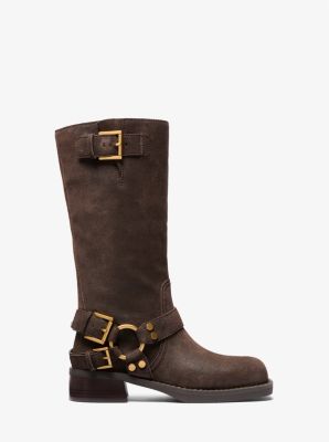 Michael kors tall brown boots hotsell