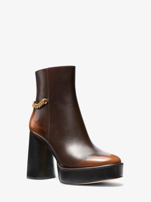 Carlisle Burnished Leather Platform Boot image number 0