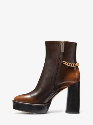 Carlisle Burnished Leather Platform Boot