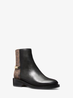 Carlisle Leather and Empire Monogram Ankle Boot image number 0