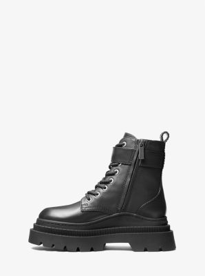 Bota militar em pele Colby image number 2