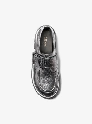 Colby Crackled Metallic Leather Loafer image number 2